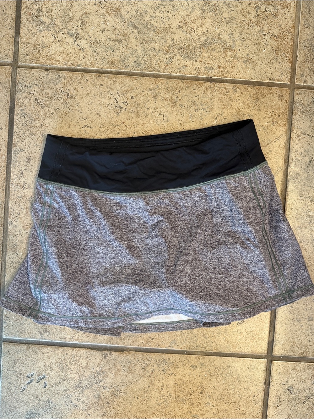 lululemon athletica Black Athletic Skirt with High Waistband